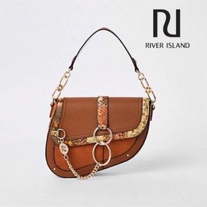 Snakeskin Saddle Bag